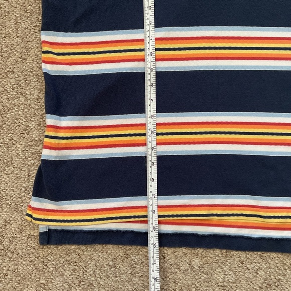 Y2K Polo by Ralph Lauren men’s size large blue with colorful stripes - Picture 8 of 10